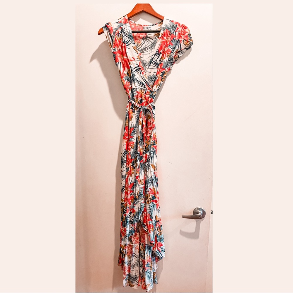XIX PALMS WRAP DRESS